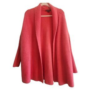 Boston Proper pink plush open front cardigan size xsmall